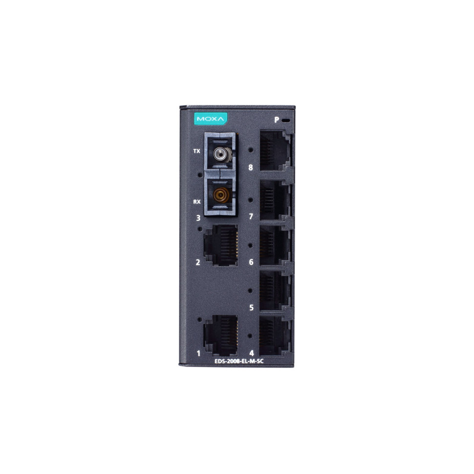 EDS-2008-EL-M-SC Компактный коммутатор 7х10/100BaseTX, 1х100BaseFX (многомод.) в металлическом корпусе EDS-2008-EL-M-SC Компактный коммутатор 7х10/100BaseTX, 1х100BaseFX (многомод.) в металлическом корпусе