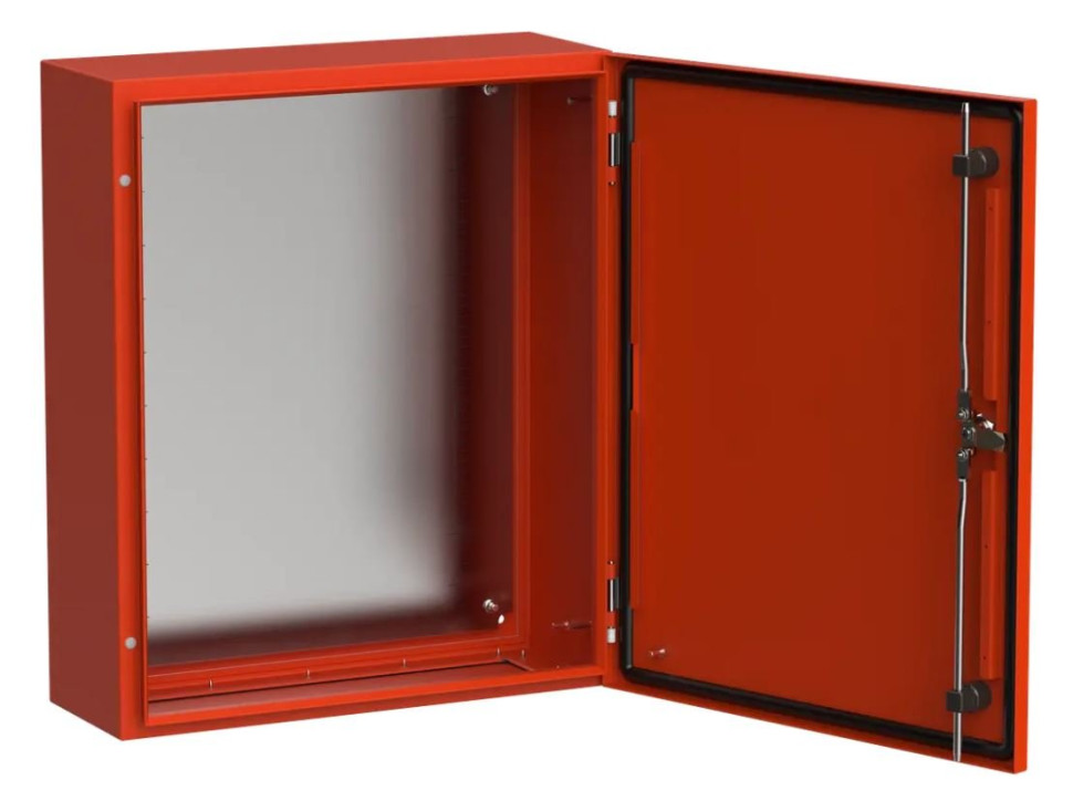 Корпус металлический TITAN 5 ЩМП-60.50.20 600х500х200 УХЛ1 IP66 RAL3020 красный с монтажной платой (TI5-13-N-060-050-020-66) Корпус металлический с монтажной платой