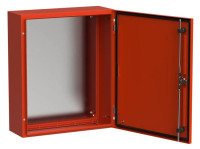 Корпус металлический TITAN 5 ЩМП-60.50.20 600х500х200 УХЛ1 IP66 RAL3020 красный с монтажной платой (TI5-13-N-060-050-020-66) Корпус металлический с монтажной платой