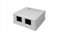 Компьютерная розетка 8P8C (RJ-45), UTP, Cat.6, 2 порта (10-0310-1) Компьютерная розетка