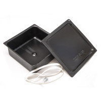 Коробка металлическая грунтованная с уплотнителем 200х200х80 мм (PR08.26169) Коробка металлическая