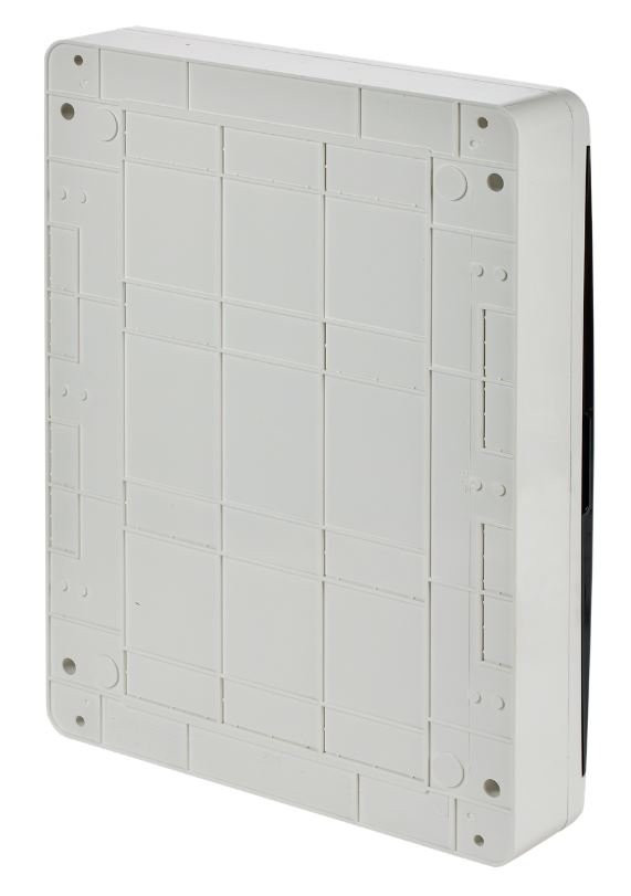 Корпус пластиковый навесной TEKFOR ЩРН-П-54 IP41 черная прозрачная дверь (TF5-KP12-N-54-41-K01-K03) Корпус пластиковый