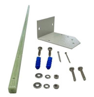 КМЧ-СТ1 Комплект монтажных частей для крепления проводов линейной части извещателя РЕЛЬЕФ "козырьковым" типом