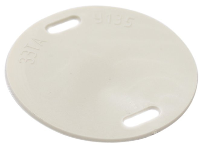 Бирка У135 (Круг) белая (100шт) (07-6235) Бирка кабельная