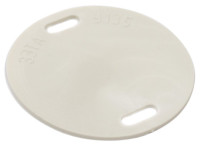 Бирка У135 (Круг) белая (100шт) (07-6235) Бирка кабельная