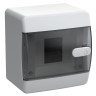 Корпус пластиковый UNION Compact ЩРН-П-4 IP41 черная прозрачная дверь (UIC-KP12-N-04-41-K01) Корпус пластиковый