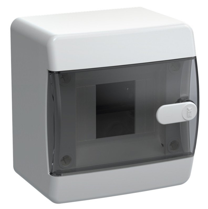 Корпус пластиковый UNION Compact ЩРН-П-4 IP41 черная прозрачная дверь (UIC-KP12-N-04-41-K01) Корпус пластиковый