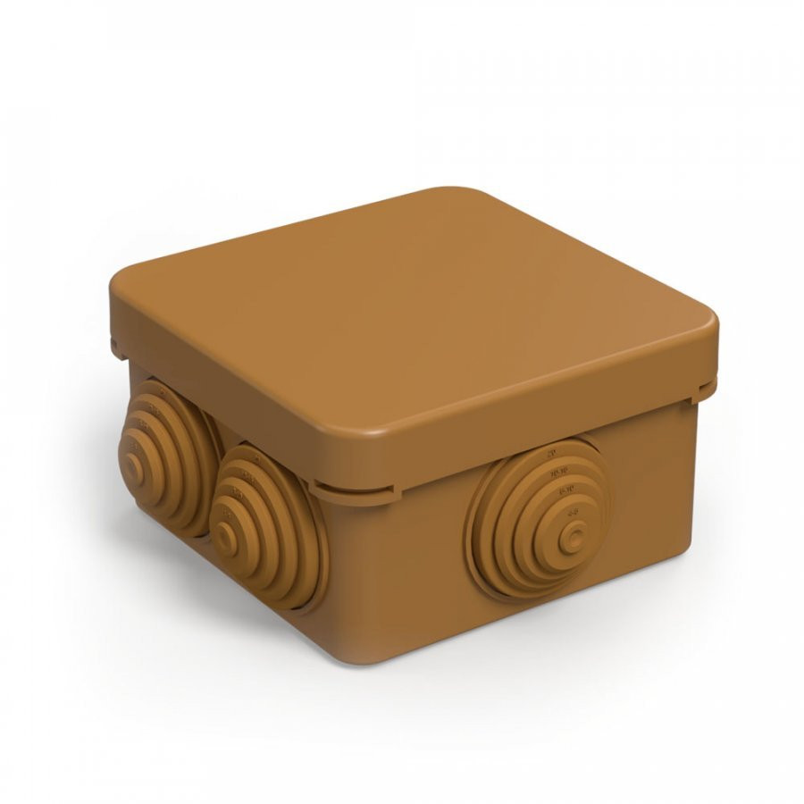 Коробка распределительная 70х70х40 для о/п безгалогенная (HF) бук (40-0200-8001)