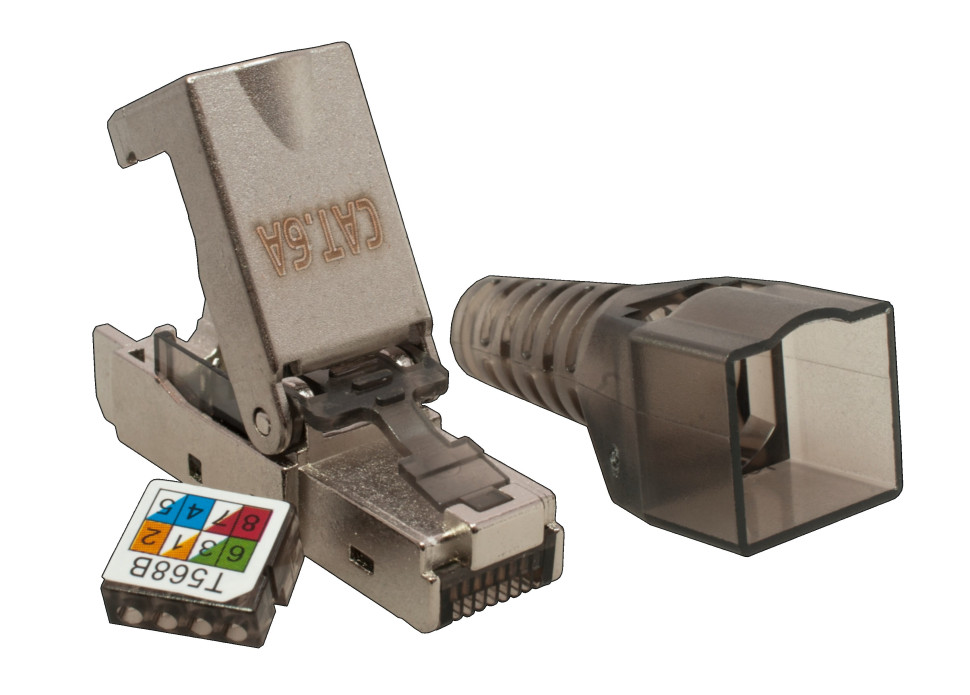 Коннектор 8P8C STP Cat.6A (RJ-45) (10-0240-1) Коннектор