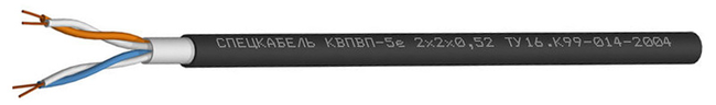 КВПВП-5е 1х2х0,52 (Спецкабель) Кабель «витая пара» (LAN) для структурированных систем связи