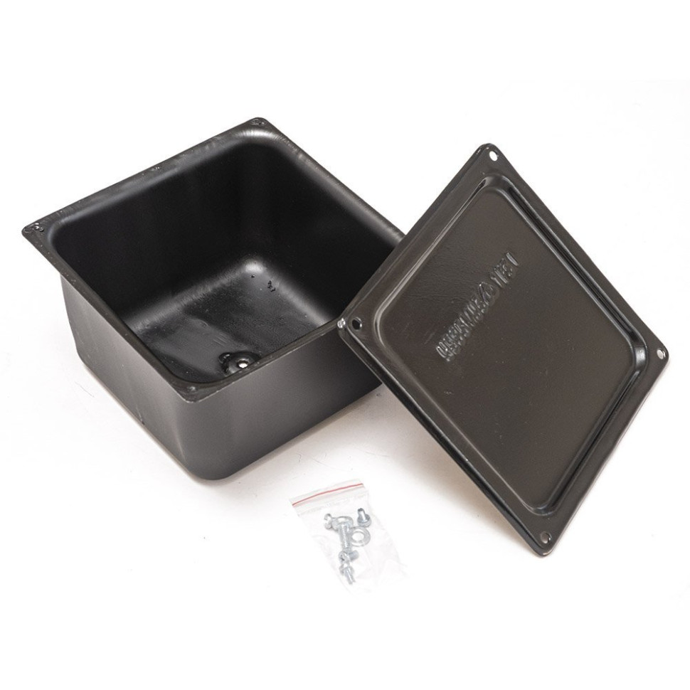 Коробка металлическая грунтованная без уплотнителя 110х110х80 мм (PR08.9803) Коробка металлическая