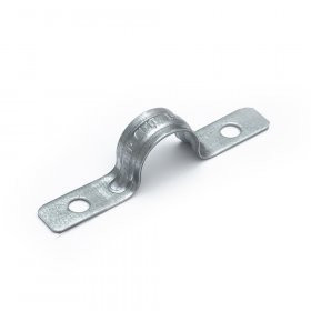 Скоба металлическая двухлапковая усиленная противопожарная СМДУ d19-20 мм отв. d 6,5 мм (100 шт) (PR13.02437) Скоба металлическая