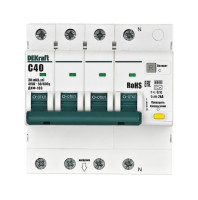 ДИФ-103 6кА NEW 3Р+N 40А 30мА AC (16405DEK) Автоматический выключатель дифференциального тока