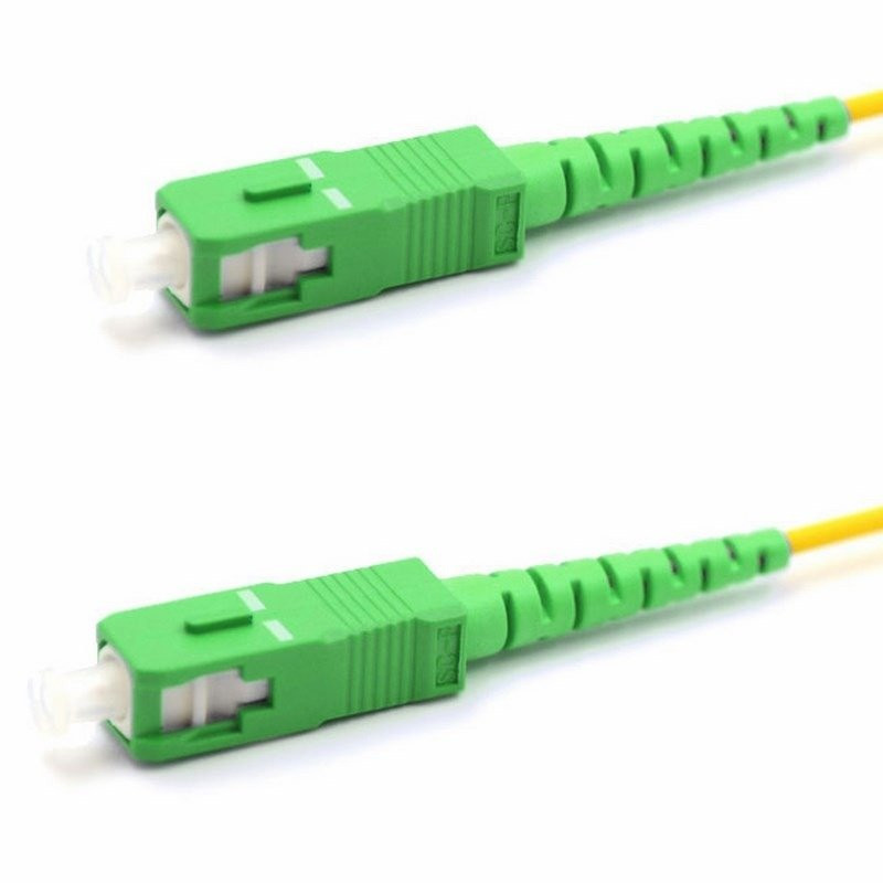 Патч-корд оптический соединительный (SM), 9/125 (OS2), SC/APC-SC/APC, (Simplex), LSZH, 2м REXANT (50-2023) Патч-корд оптический