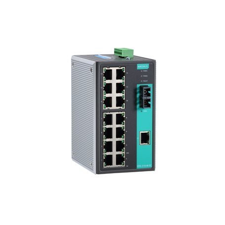 EDS-316-S-SC Коммутатор 15х10/100BaseTX, 1х100BaseFX (одномодовое оптоволокно), разъем SC