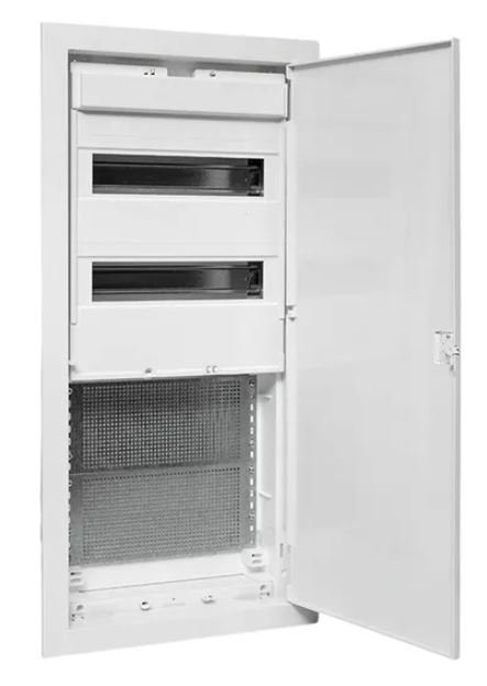 Nova (2 DIN + 2 МП) 4 габарит IP41 (nv-cb-pd-2+2) Встраиваемый комбинированный щит с пластиковой дверью