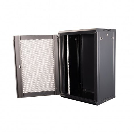 DR-655001 Шкаф телекоммуникационный 19" настенный, дверь перфорация, 18U DR-655001 Шкаф телекоммуникационный 19" настенный, дверь перфорация, 18U