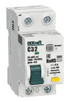 АВДТ 1P+N 32А 30мА AC C 103 6кА (16314DEK) Автоматический выключатель дифференциального тока