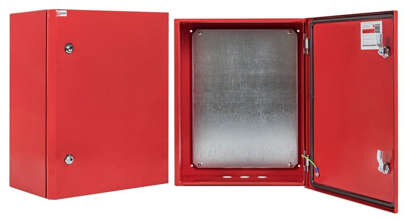 ЩМПг- 80.60.25 (ЩРНМ-4) RAL 3001 IP54 PROxima (mb24-4-3001) Щит с монтажной панелью 800х600х250 мм RAL 3001