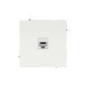 Розетка RJ-45 KANT 5E одинарная белая магнолия (7000663) Розетка компьютерная без шторки