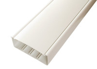 Короб с крышкой 130х50х2000мм, белый (130001S) Короб