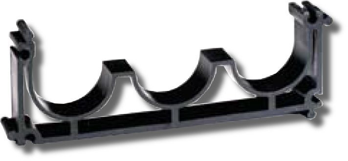 Держатель расстояния для двустенных труб D63, тройной (025063) Держатель расстояния для двустенных труб