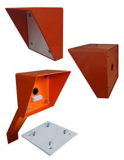 Кожух защитный от стойки для считывателя Аякс 170х180 мм, оранжевый Кожух защитный