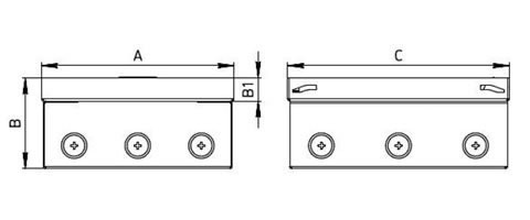 Люк в пол на 8 постов (45х45мм) сталь LUK/8M (70208) Люк на 8 постов (45х45мм) в уровень с полом, увеличенное углубление для напольного покрытия