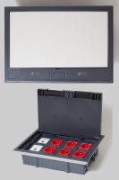 Люк на 8 постов (45х45), металл/пластик, с пластиковой коробкой, IP40 (300008) Люк