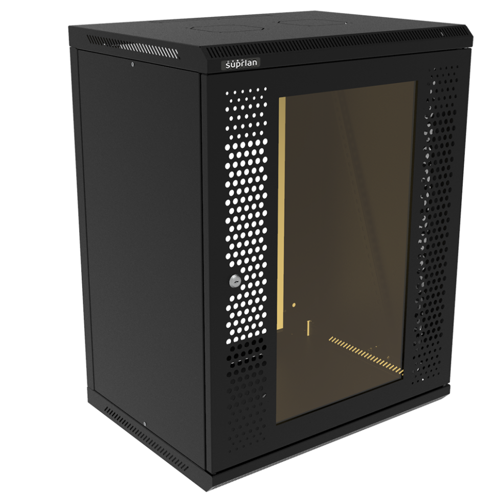 ТВС-15U-600-450-С+П-9005 (05-2151-B) Шкаф настенный телекоммуникационный