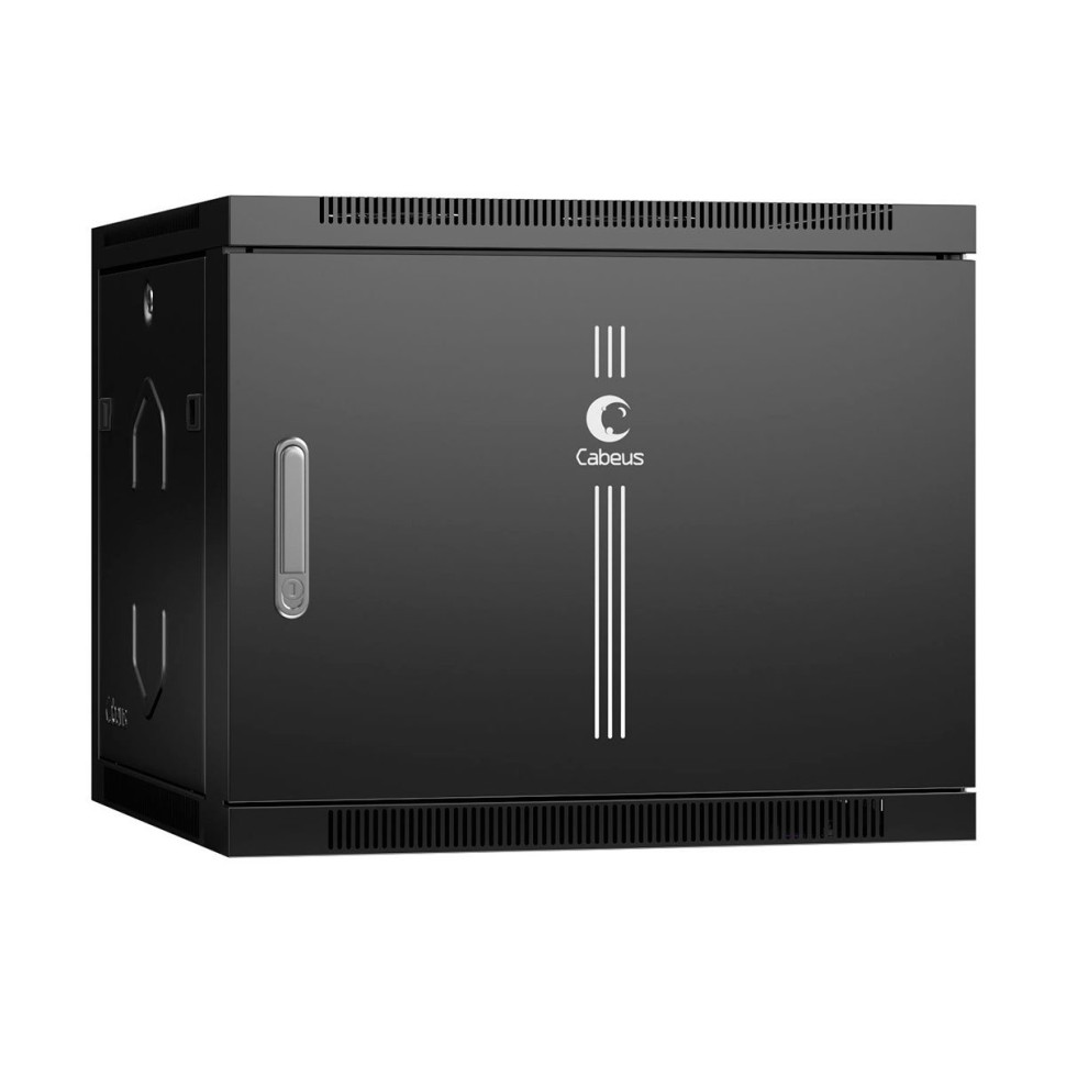 SH-05F-9U60/60m-BK (8590c) Шкаф телекоммуникационный 19" настенный 9U