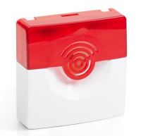 ОПОП 2-35, 24В (корпус бело/красный) Оповещатель охранно-пожарный звуковой