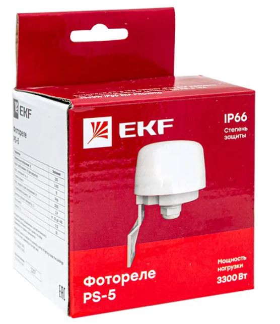 Фотореле PS-5 15А 3300Вт IP66 PROxima (fr-ps-5-15) Фотореле
