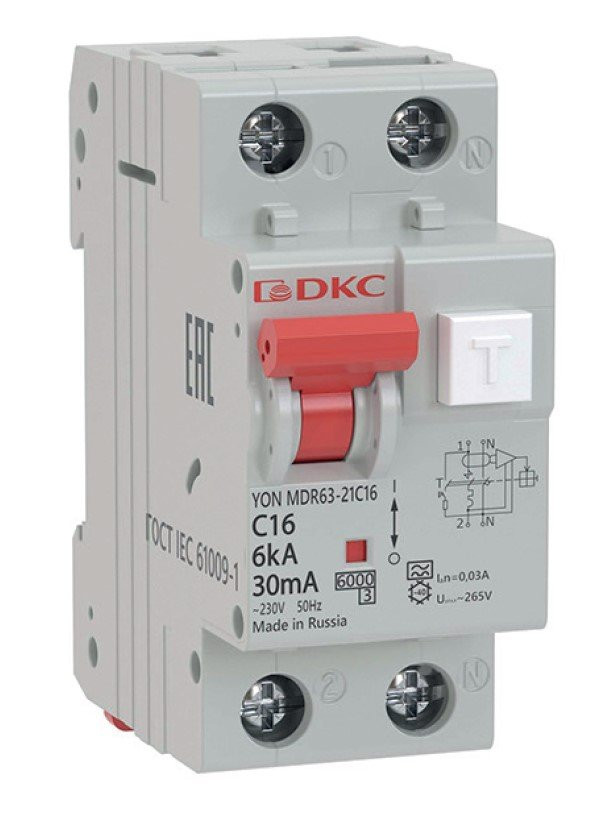 АВДТ YON MDR63 C10 2P 30mA (MDR63-22C10-A)