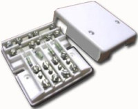 РОН белая (75 Ом) Коробка универсальная радиотрансляционной сети