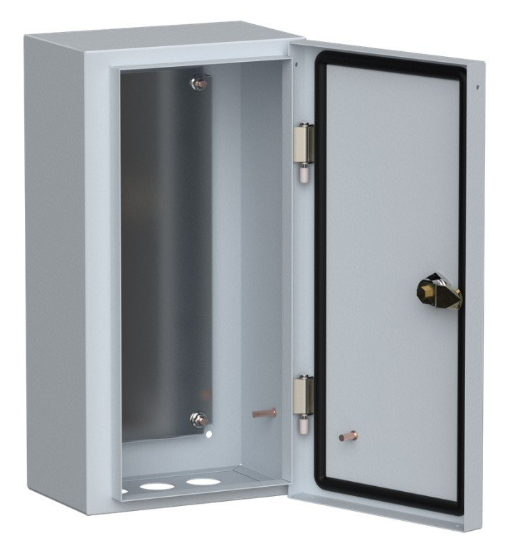 Корпус металлический ЩМП-4.2.1-0 400х210х150 У2 IP54 с монтажной платой (YKM40-421-54) Корпус металлический с монтажной платой