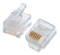 Коннекторы 6P6C (RJ-11) (100шт) (10-0228) Телефонный разъем 6P6C (RJ-11)