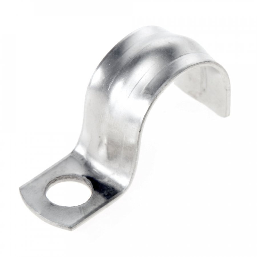 Скоба металлическая однолапковая СМО 19-20 отв. D 6,5 мм (100 шт)(PR08.3743) Скоба металлическая