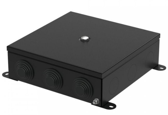 Коробка металлическая черная 200х200х65 (70-0390-9005) Коробка металлическая