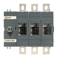 Рубильник 250A 3P без рукоятки управления TwinBlock (tb-s-250-3p) Рубильник