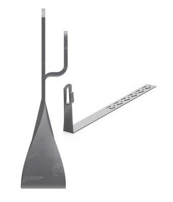 Скрученный держатель под черепицу, 450 мм (ND2208) Скрученный держатель под черепицу