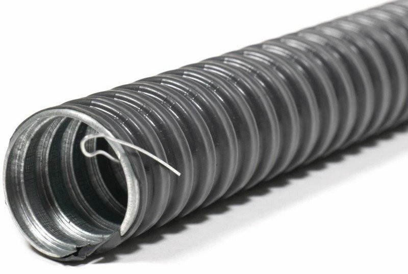 Металлорукав в ПВХ изоляции РЗ-ЦПнг-32 с протяжкой (zeta44708)