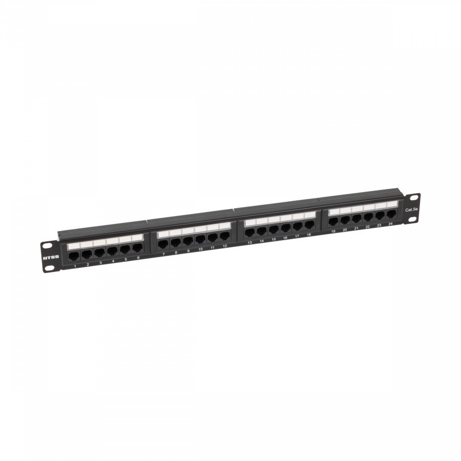 NTSS-PP-1U-24-UTP-RJ45-5E-D 19" 1U 24xRJ45 кат.5E UTP Патч-панель 19"