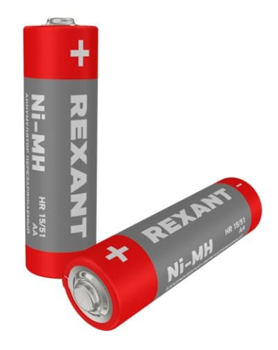 Аккумулятор Ni-MH AA/HR6, 1,2В, 2300мАч, блистер REXANT (30-1423) Аккумулятор литий-ионный цилиндрический