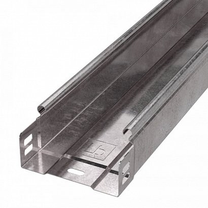 Лоток неперфорированный Стандарт 400х50х3000 (PR16.0058) Лоток металлический неперфорированный