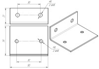 КР-20/50 "Нержавейка" Кронштейн резьбовой