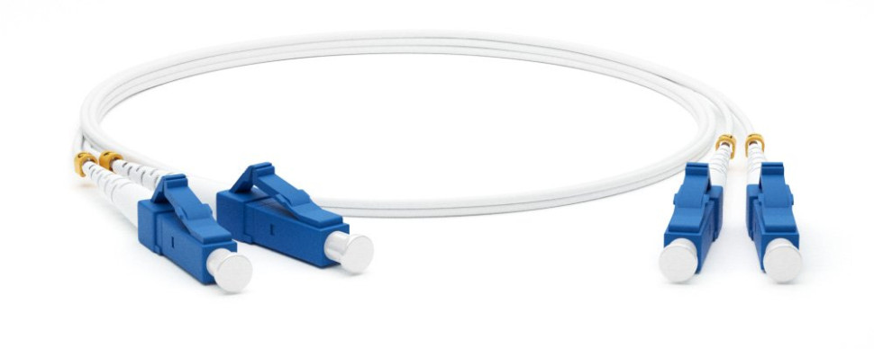 FC-D2-9A1-LC/UR-LC/UR-H-1M-LSZH-WH Патч-корд волоконно-оптический LC-LC