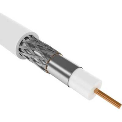 GENERICA RG6 медный 75Ом FPE PVC белый (CC3-R6F1-111-300-G) Кабель коаксиальный медный
