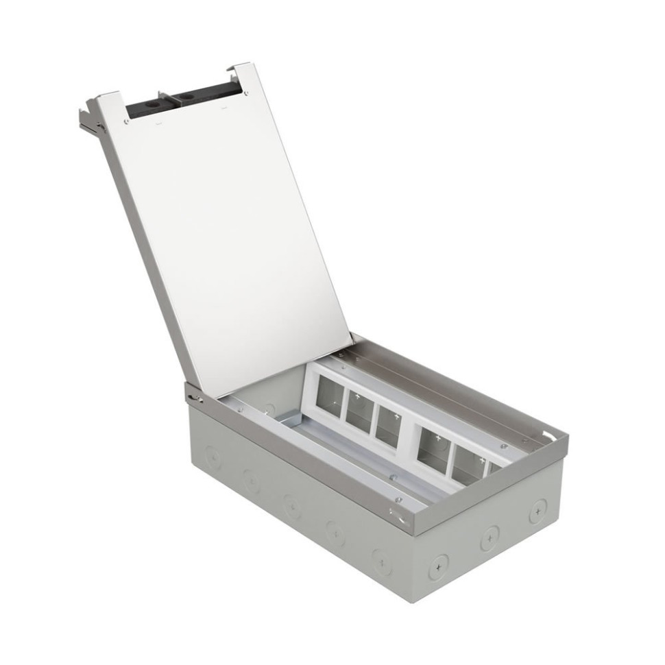 Люк в пол на 12 постов (45х45мм) сталь LUK/12M (70212) Люк на 12 постов (45х45мм) в уровень с полом, увеличенное углубление для напольного покрытия