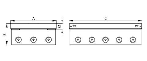Люк в пол на 12 постов (45х45мм) сталь LUK/12M (70212) Люк на 12 постов (45х45мм) в уровень с полом, увеличенное углубление для напольного покрытия